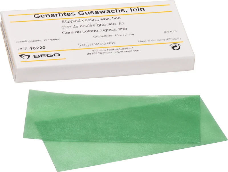 Packung 15 Stück grün, fein, Stärke 0,4 mm