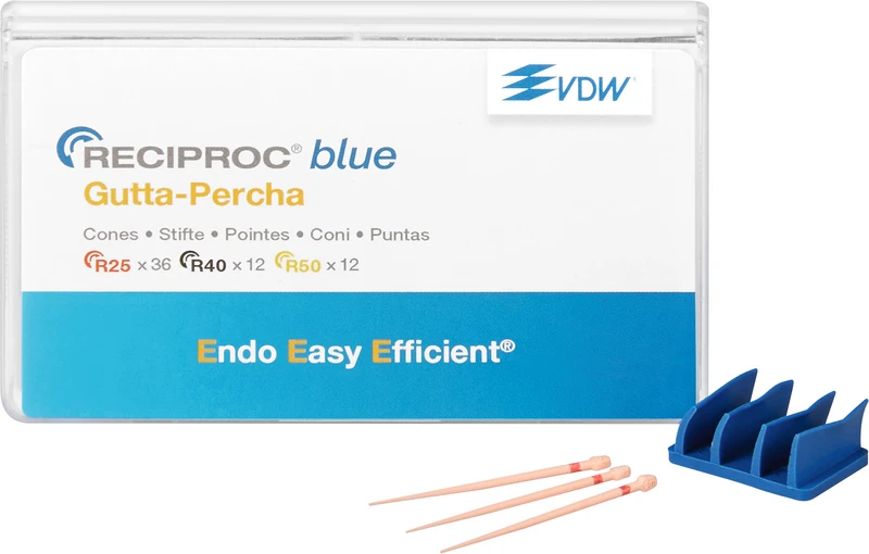 125708 - RECIPROC® blue Guttaperchaspitzen - Sortiment 3 x 20 Stück (ISO 025, ISO 040, ISO 050)