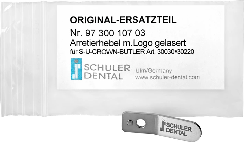 Stück mit Logo gelasert