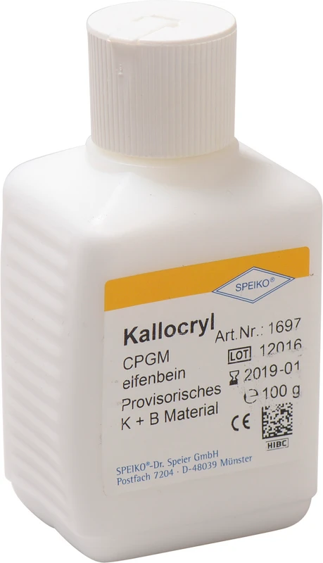 Flasche 100 g Pulver elfenbein Flasche 100 g Pulver elfenbein