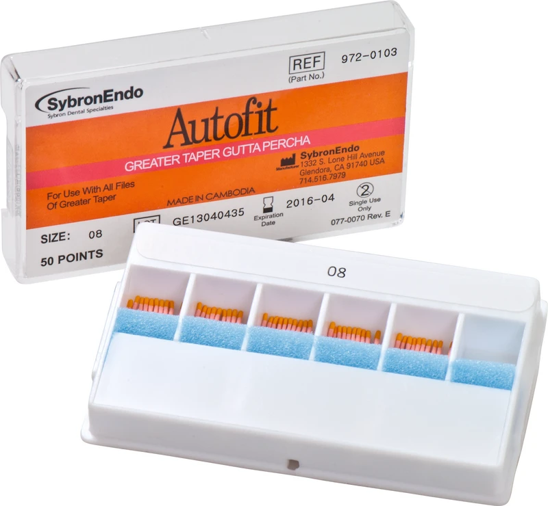 38263 - Autofit Guttapercha - Packung 50 Stück Taper.08