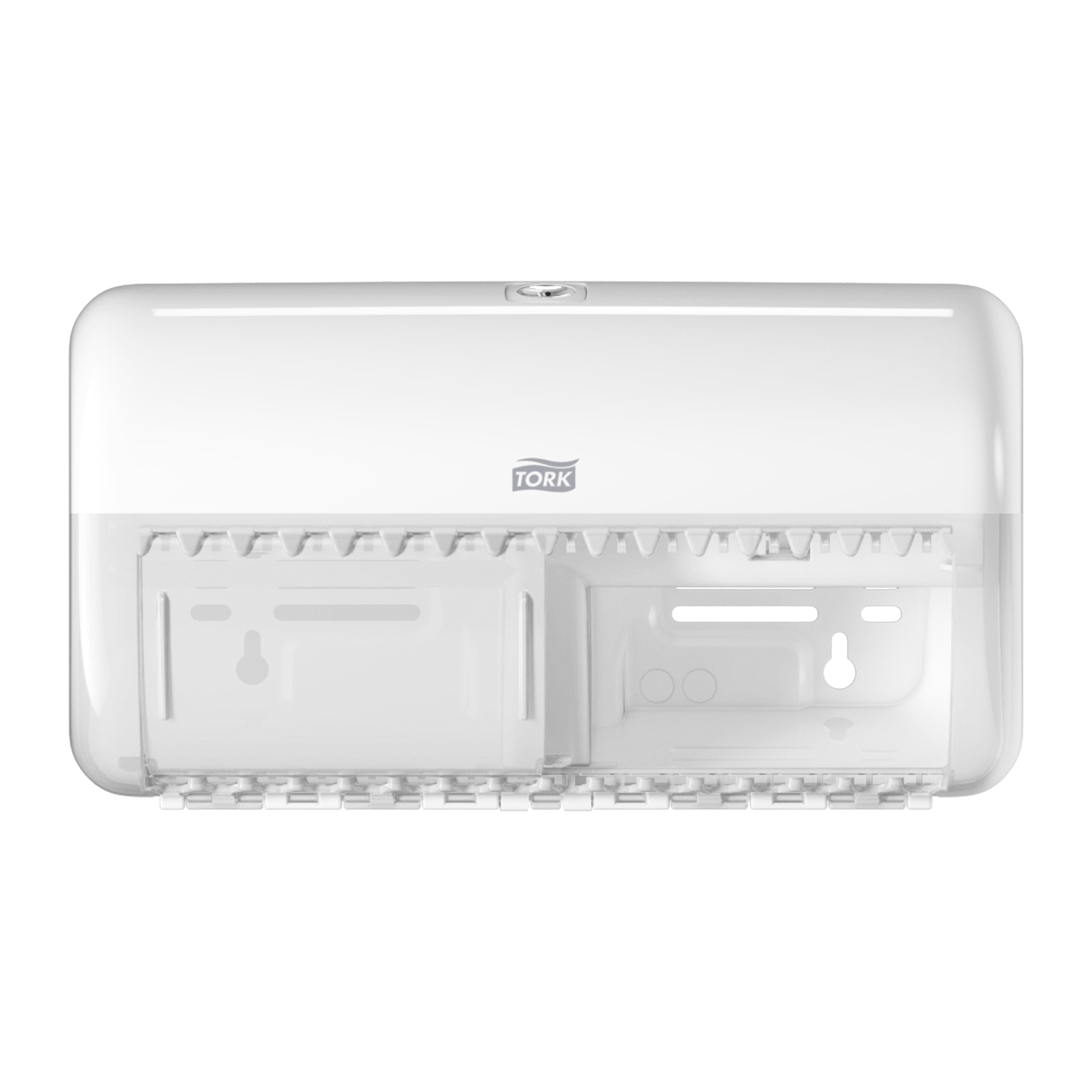 Stück T4, Doppelrolle vertikal, Kunststoff, weiß