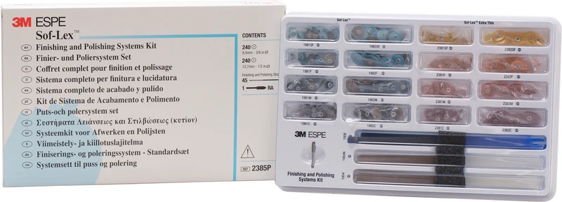 Intro Kit 240 Scheiben, 45 Streifen, 1 Mandrell RA