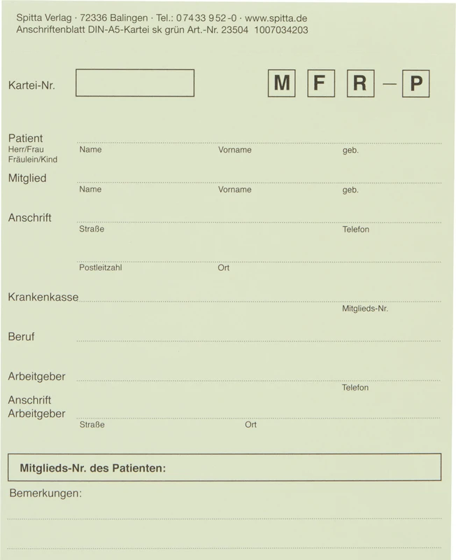 Stück 50 Blatt grün