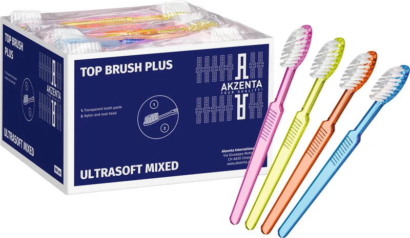 Packung 10  x 100 Stück mit Zahnpasta