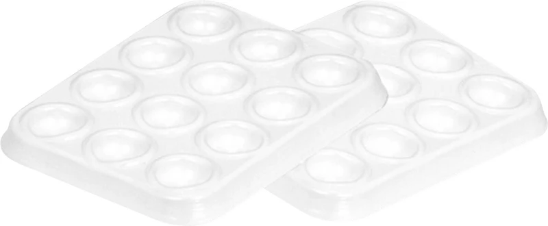 Packung 1.000 Stück mit 12 Mulden, 70 x 54 x 6 mm