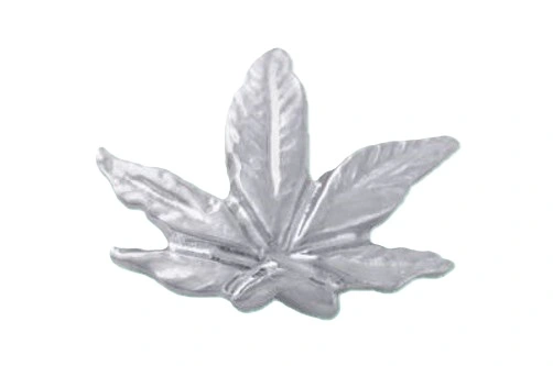 Stück Cannabis weißgold, 5 x 4 mm Stück Cannabis weißgold, 5 x 4 mm