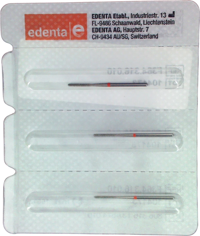 Packung 3 Stück rot fein, FGXL, Figur 137, 8 mm, 0°, ISO 010