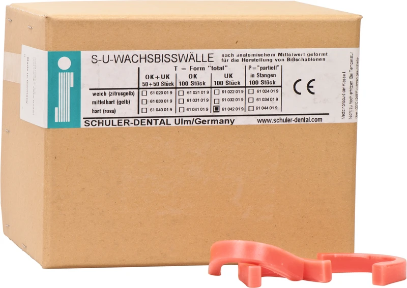 Packung 100 Bögen rosa, UK, hart, Form T