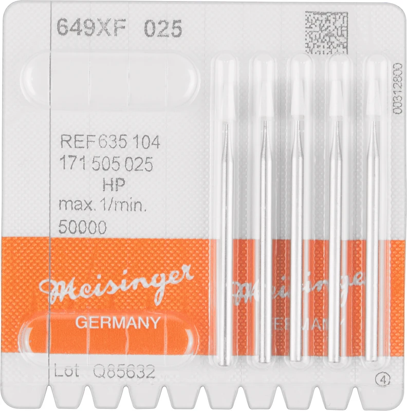82831 - Keramische Schleifer 649 - Packung 5 Stück weiß extra fein, HP, Figur 171, 6 mm, ISO 025