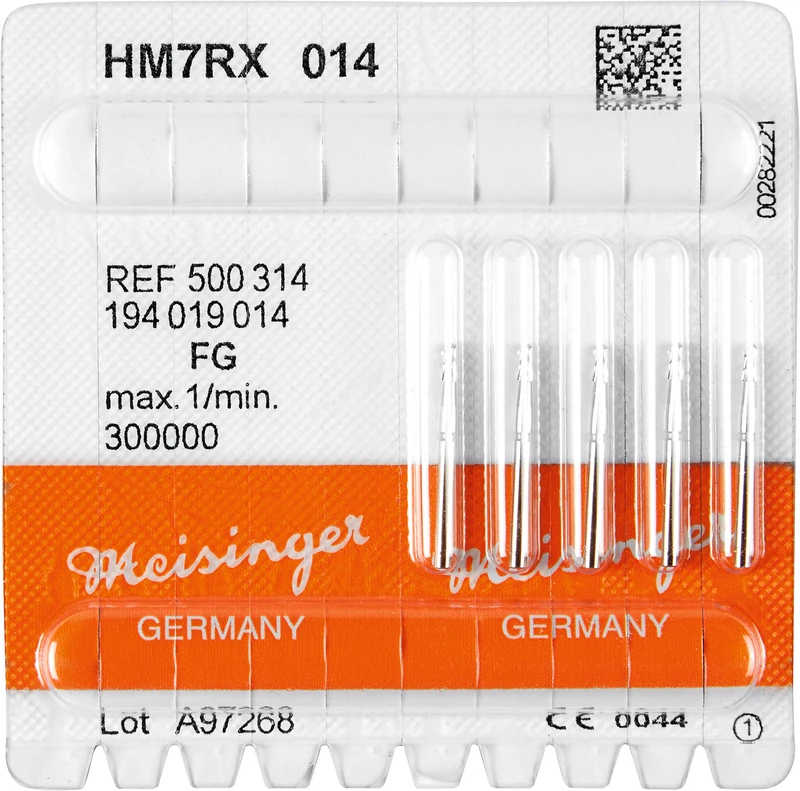 Packung 5 Stück Diamantverz., blau, FG, Figur 194, 5 mm, ISO 014 Packung 5 Stück Diamantverz., blau, FG, Figur 194, 5 mm, ISO 014