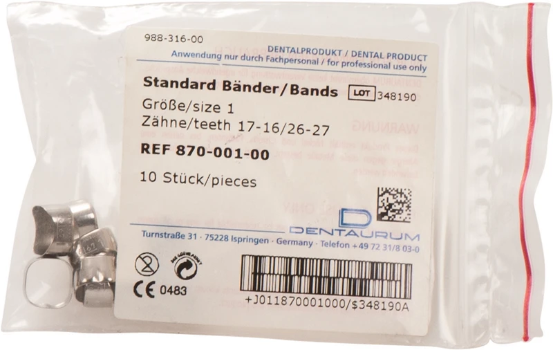 Packung 10 Stück OK, Größe 1