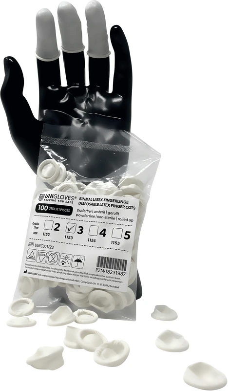 Beutel 100 Stück puderfrei, naturlatex, L