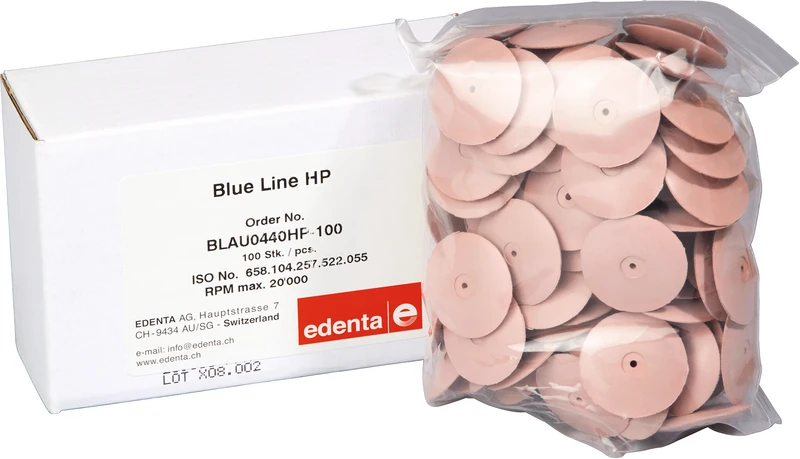 Packung 100 Stück blau, HP, Figur 257, 16 mm, ISO 055 Packung 100 Stück blau, HP, Figur 257, 16 mm, ISO 055