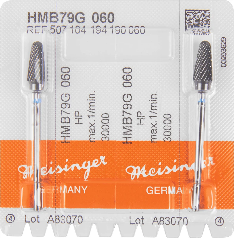 Packung 2 Stück kreuzverzahnt, blau Standard, HP, Figur 194, 12,7 mm, ISO 060 Packung 2 Stück kreuzverzahnt, blau Standard, HP, Figur 194, 12,7 mm, ISO 060