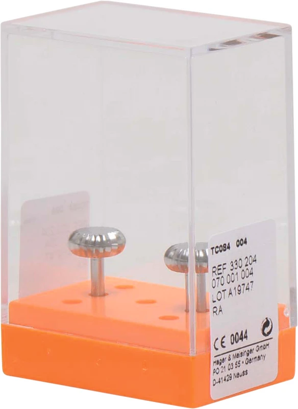 Packung 2 Instrumente Figur TC084, L 4 mm, ISO 004, 204 Packung 2 Instrumente Figur TC084, L 4 mm, ISO 004, 204