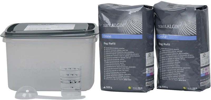 202943 - xantALGIN® Crono - Packung 2 x 500 g Beutel Pfefferminze, 1 Messbesteck, 1 Box