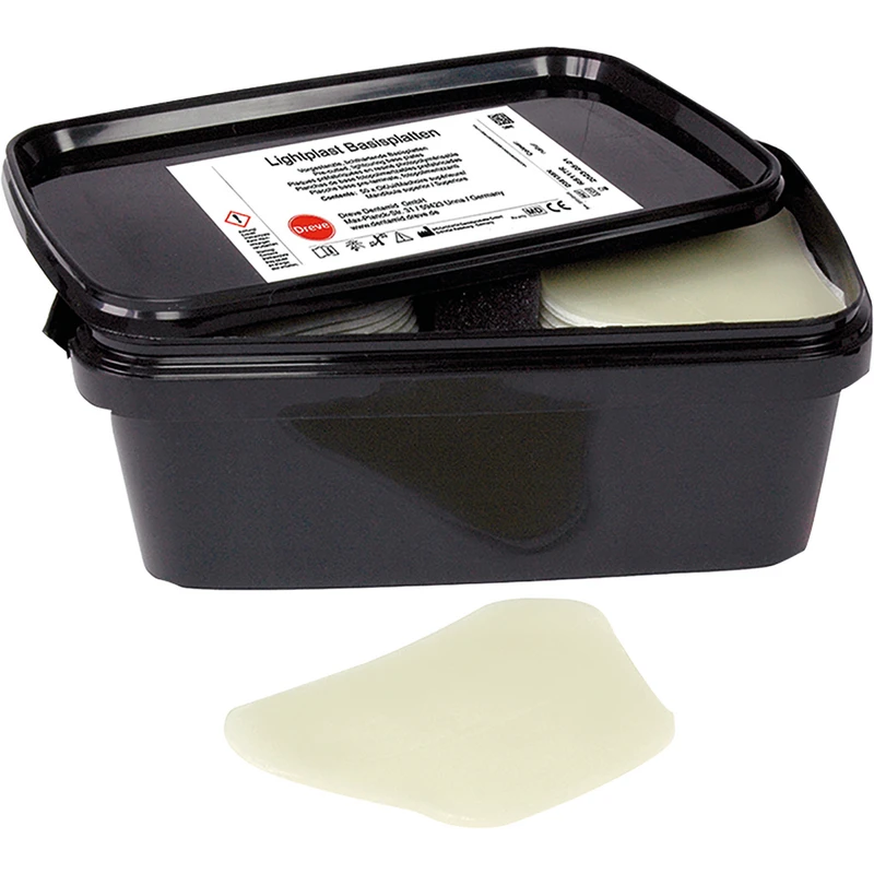 Packung 50 OK-Kunststoff-Basisplatten natur