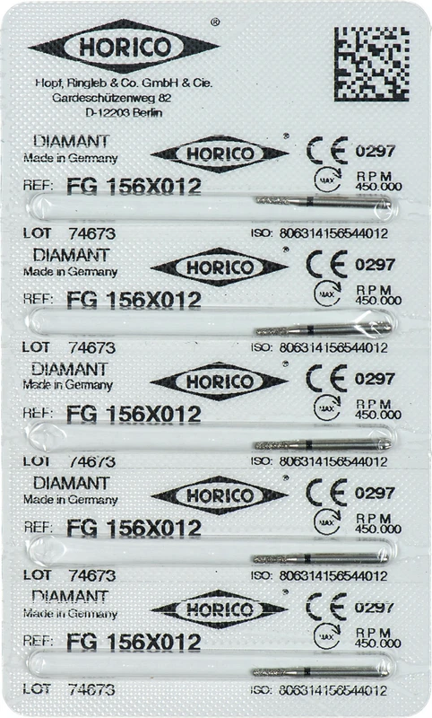 Packung 5 Stück schwarz x- grob, FG, Figur 156, 4 mm, ISO 012 Packung 5 Stück schwarz x- grob, FG, Figur 156, 4 mm, ISO 012