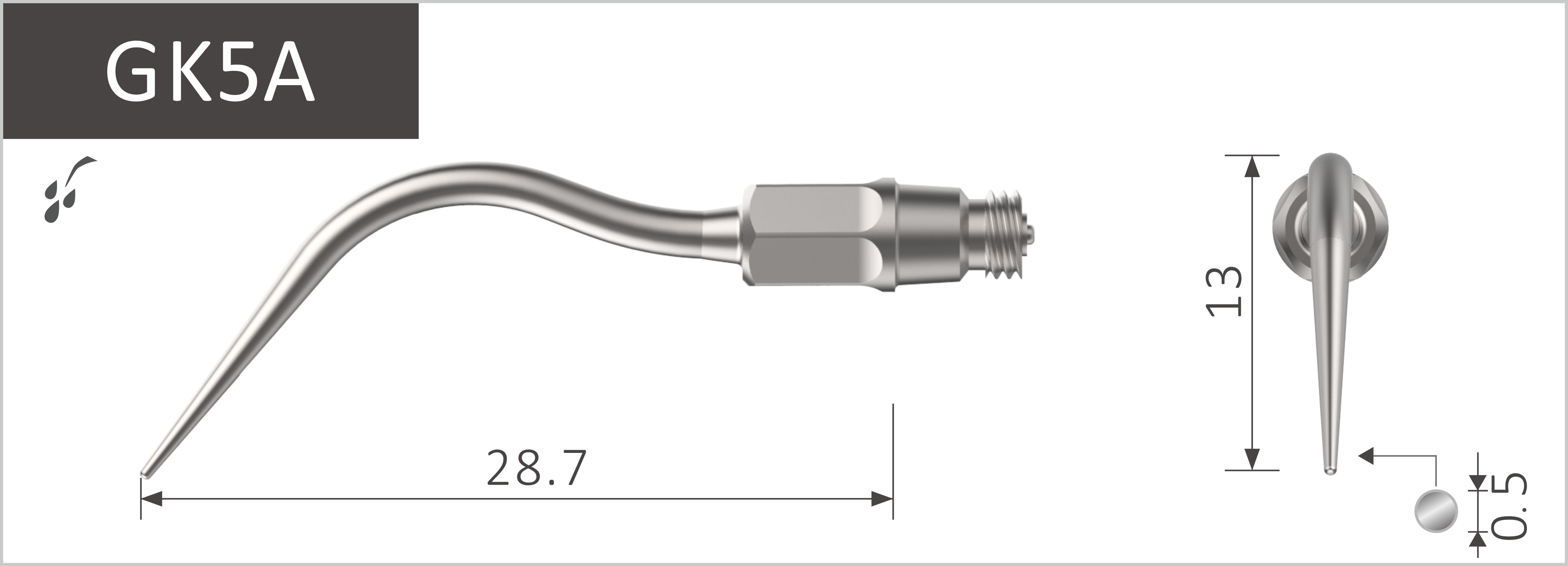 Stück, GK5A Zur supragingivalen, subgingivalen und interdentalen Zahnsteinentfernung. Stück, GK5A Zur supragingivalen, subgingivalen und interdentalen Zahnsteinentfernung.