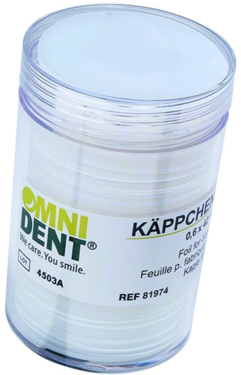 Packung 100 Stück opak, Ø 42 mm, Stärke 0,6 mm