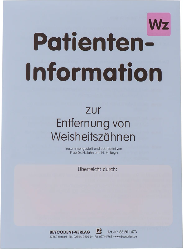 Packung 50 Stück Entfernung Weisheitszahn