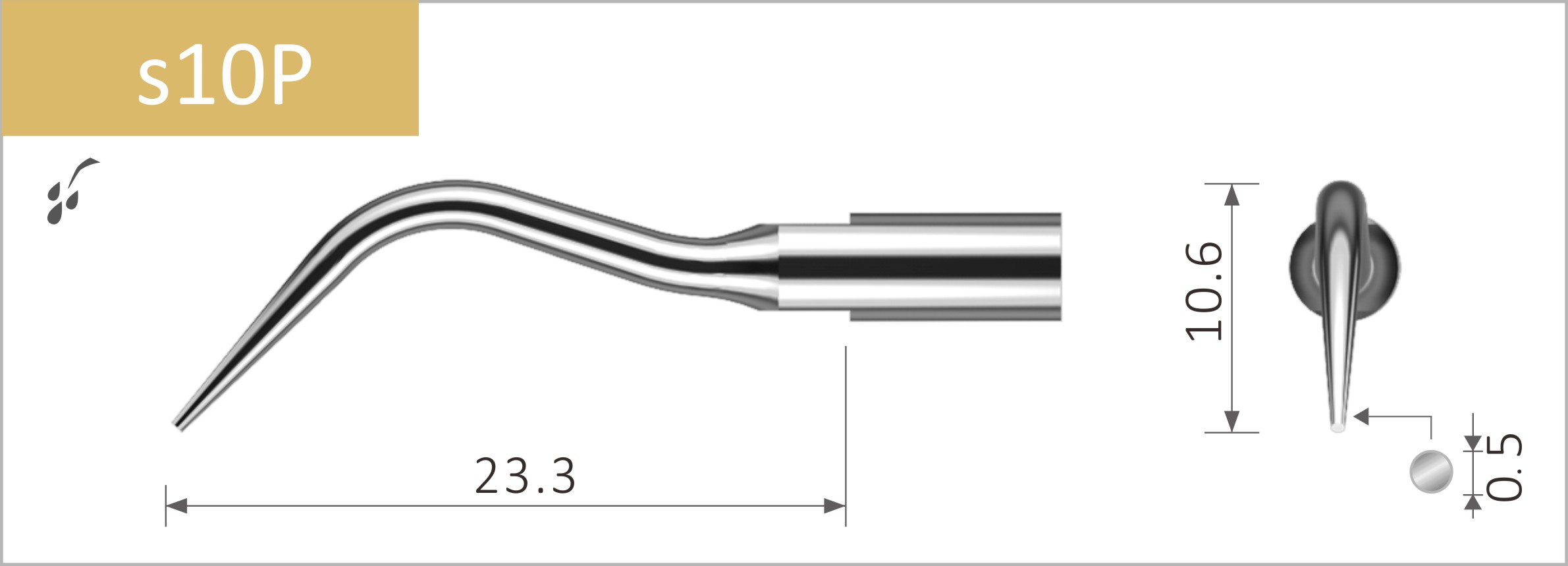  Stück, s10P Flacher Bogen. Dünne runde Spitze für das Scaling flacher Taschen (Tiefe 