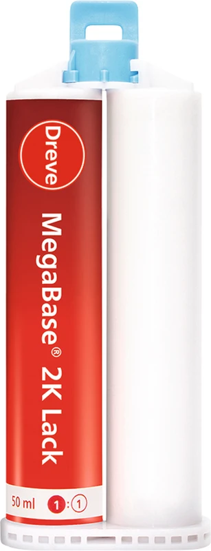 Packung 2 x 50 ml Doppelkartuschen 2K Lack farblos-transparent, Zubehör