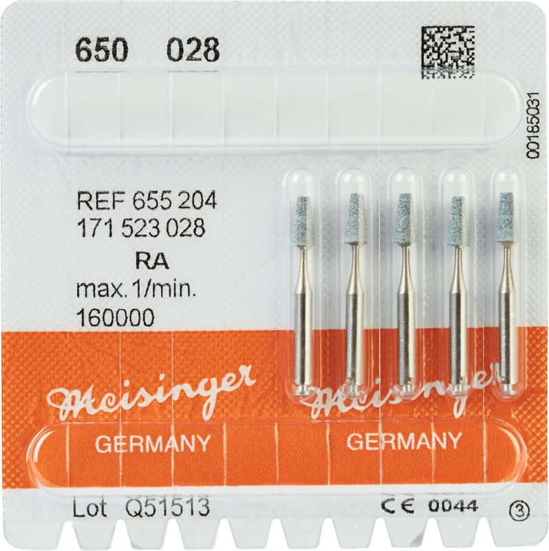 Packung 5 Stück grün mittel, RA, Figur 171, 6 mm, ISO 028 Packung 5 Stück grün mittel, RA, Figur 171, 6 mm, ISO 028