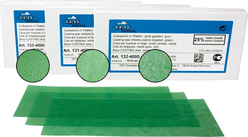 Packung 15 Stück fein geadert, 0,4 mm