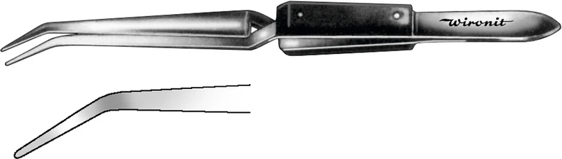 98753 - Lötpinzette - Stück HWC 145-16, 160 mm, gebogen