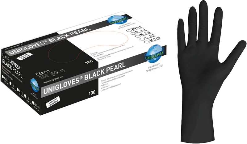 Packung 100 Stück puderfrei, schwarz, L Packung 100 Stück puderfrei, schwarz, L