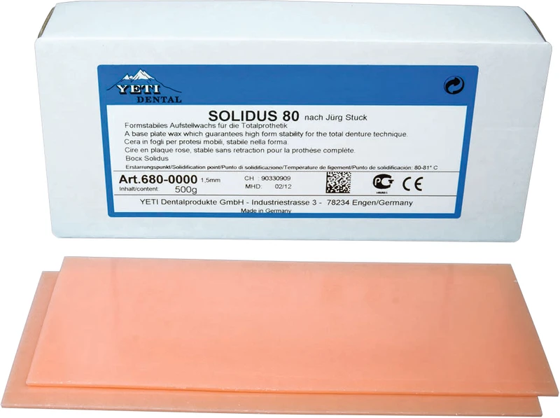 Packung 500 g Plattenwachs, 1,5 mm, mittelhart