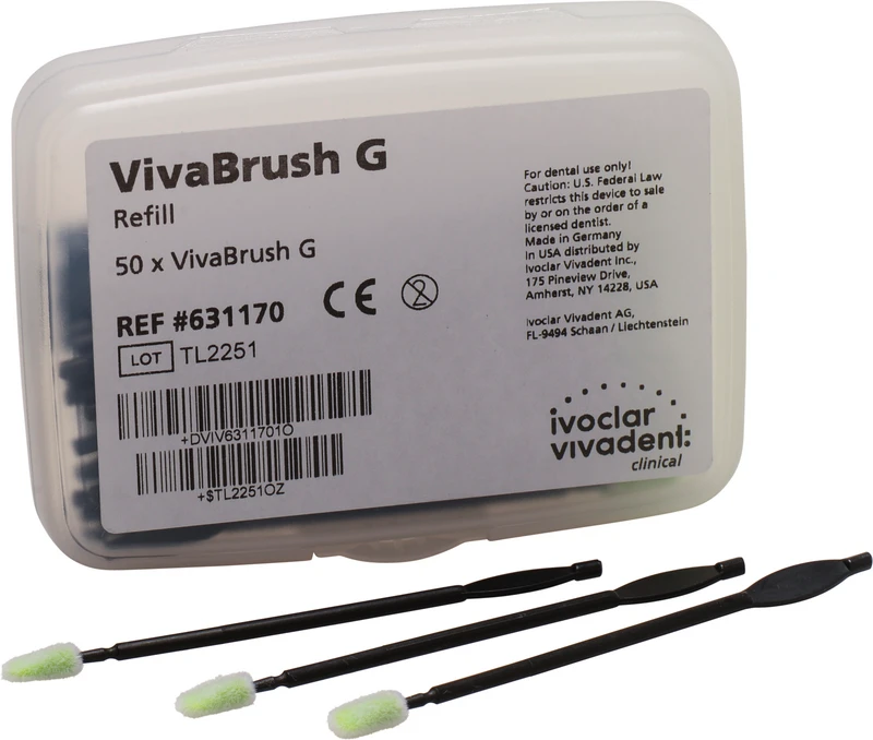 Packung 50 Vivabrush G Einwegapplikatoren