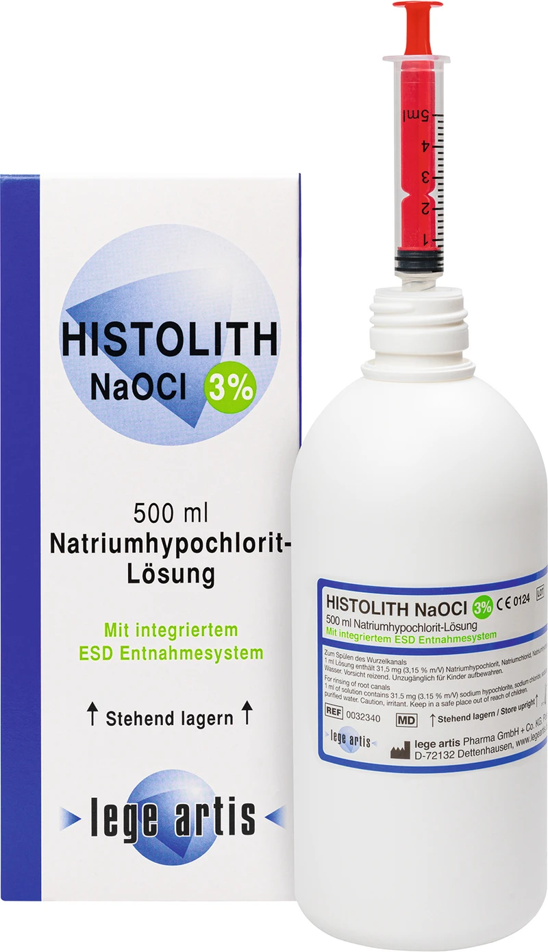 119933 - HISTOLITH NaOCl 3% - Flasche 500 ml Lösung mit ESD-Entnahmesystem