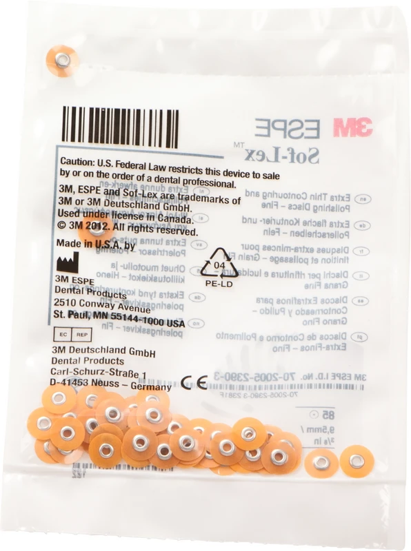 Packung 85 Scheiben XT Ø 9,5 mm, fein