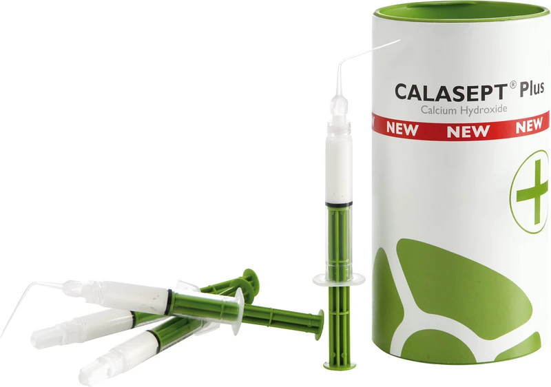 Packung 4 x 1,5 ml Spritze, 20 Flexi-tips CALASEPT Plus 4U