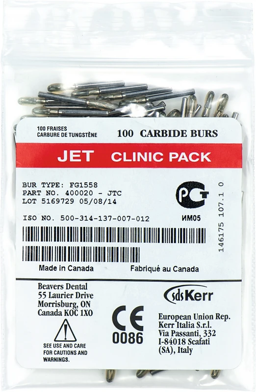 Packung 100 Stück gerades, rundes Ende, Querhiebfissur, FG, 3,7 mm, ISO 012