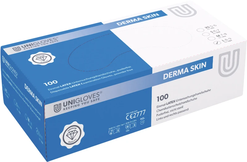 Packung 100 Stück puderfrei, naturlatex, L Packung 100 Stück puderfrei, naturlatex, L