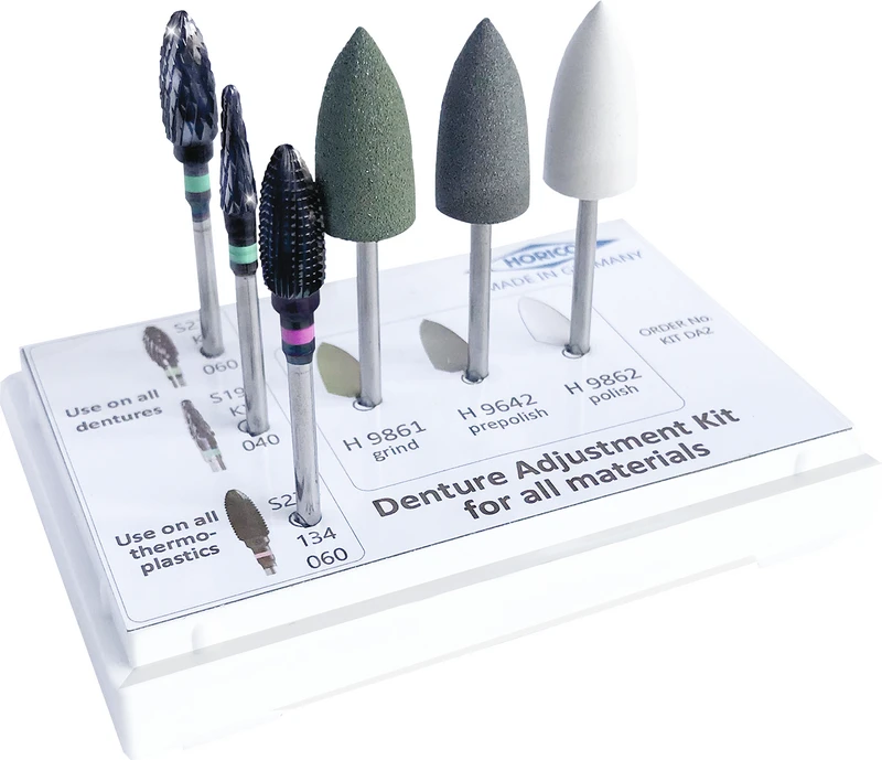 Kit 6 Stück (3 x Fräser, 3 x Polierer)