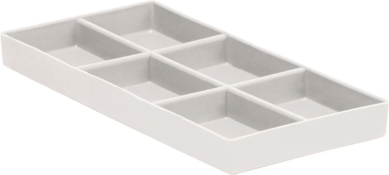 216991 - Cabinet Tray Nr. 20 - Stück 6-Fächer, 9,2 x 19,7 cm, weiß