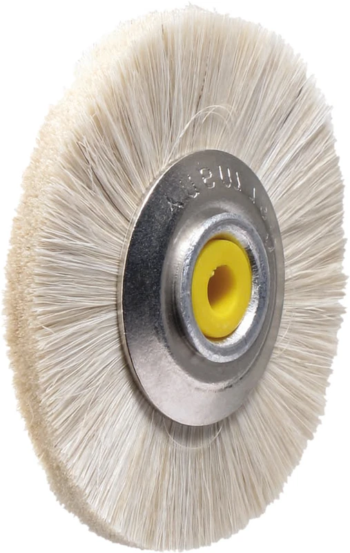 69852 - Polierbürsten - Stück Metallkern und Kunststoffzentrum, Ziegenhaar, weiß, 23/Ø 49 mm weich