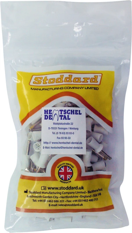 115152 - Gummipolierer - Packung 100 Stück grau, mit Lamellen