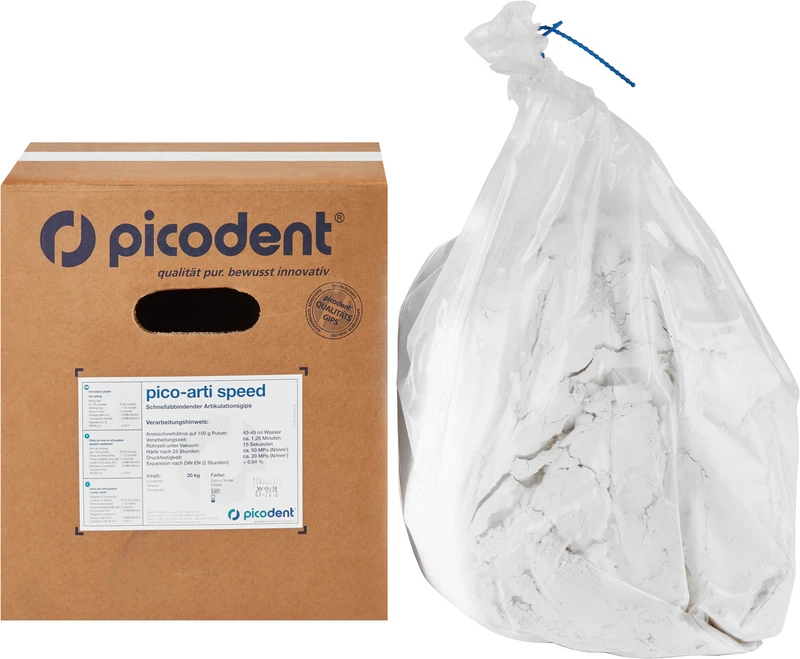 Karton 20 kg Gips weiß