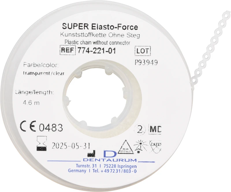 Rolle ohne Steg, transparent, L: 4,6 m, Ø 1,3 mm
