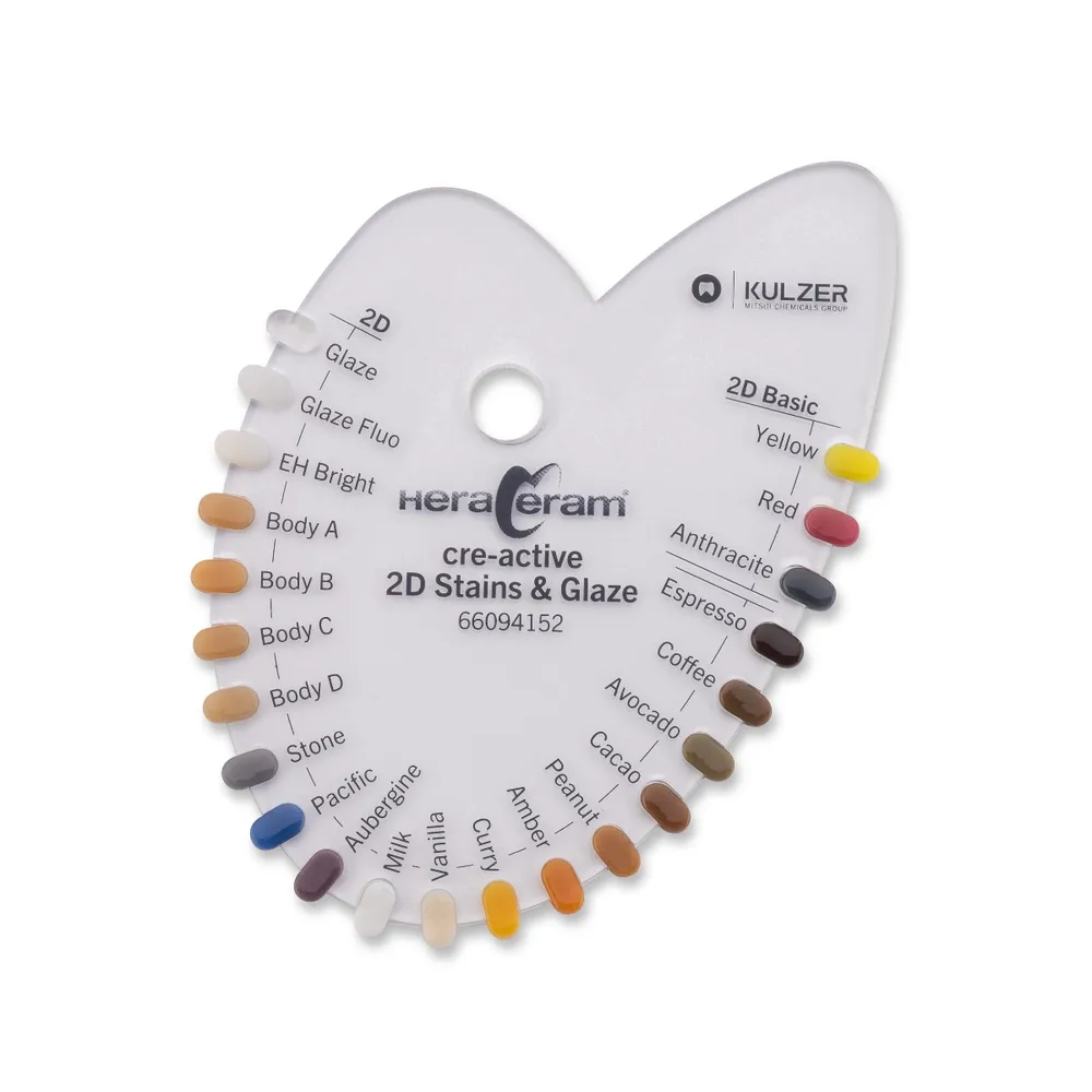 Stück Shade Guide Stains 2D Stück Shade Guide Stains 2D
