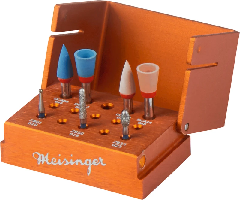 110246 - LUSTER® for Zirconia LUS91 - Kit 3 Schleifer, 4 Polierer 110246 - LUSTER® for Zirconia LUS91 - Kit 3 Schleifer, 4 Polierer