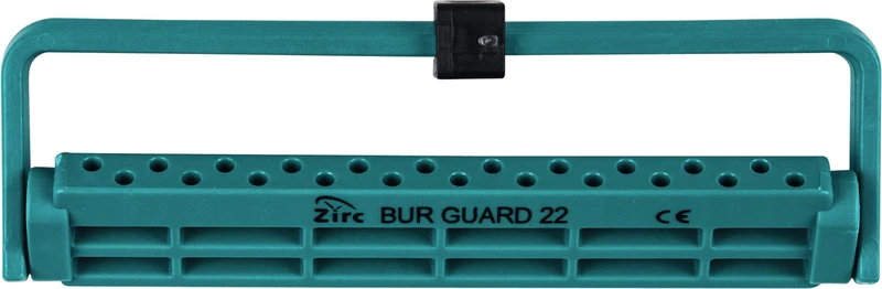 28037 - Steri-Bur Guards - Stück für 22 Instrumente, türkis, 12,4 x 3,9 x 1,1 cm