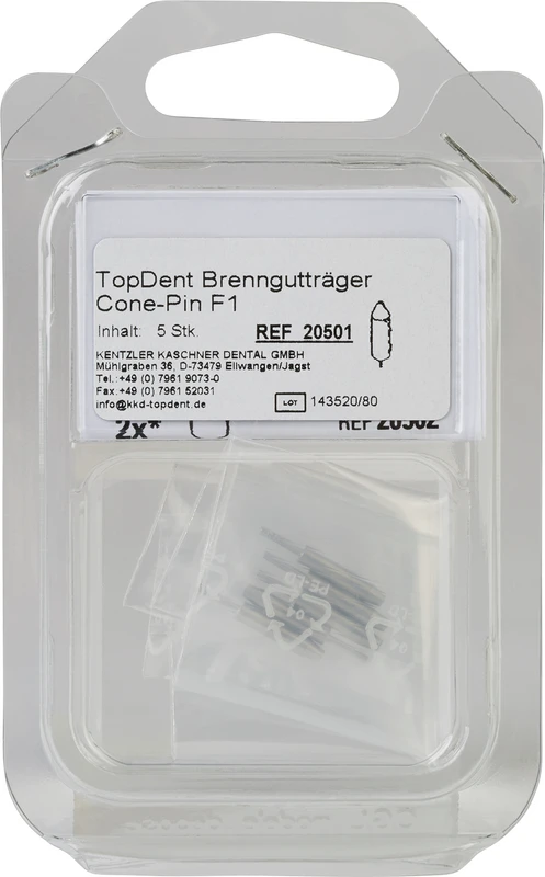 Packung 5 Brennguthalter F1