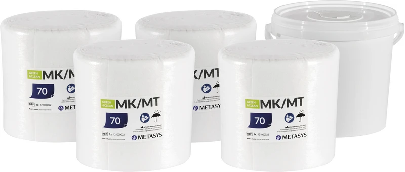 Nachfüllset 2 Spendereimer mit 70 Tüchern, 5 x 70 Tücher